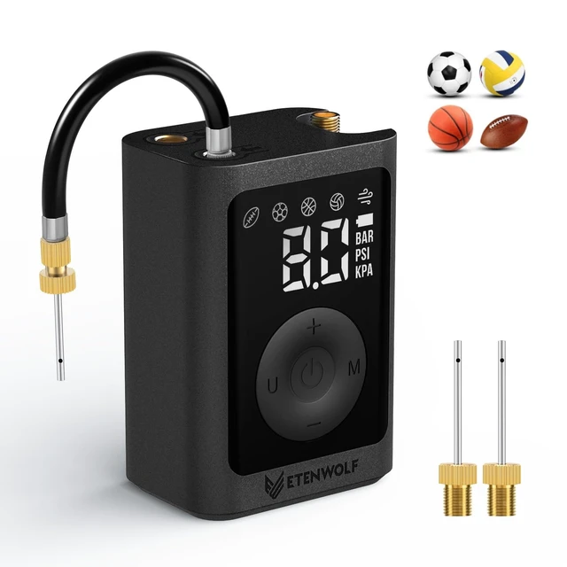 Alt view image 8 of 14 - P300 Plus Ball Pump, Electric Basketball Pump Inflation Deflation | with 3200 mAh Rechargeable Battery and 2 Needles, Air Pump for All Sports Balls