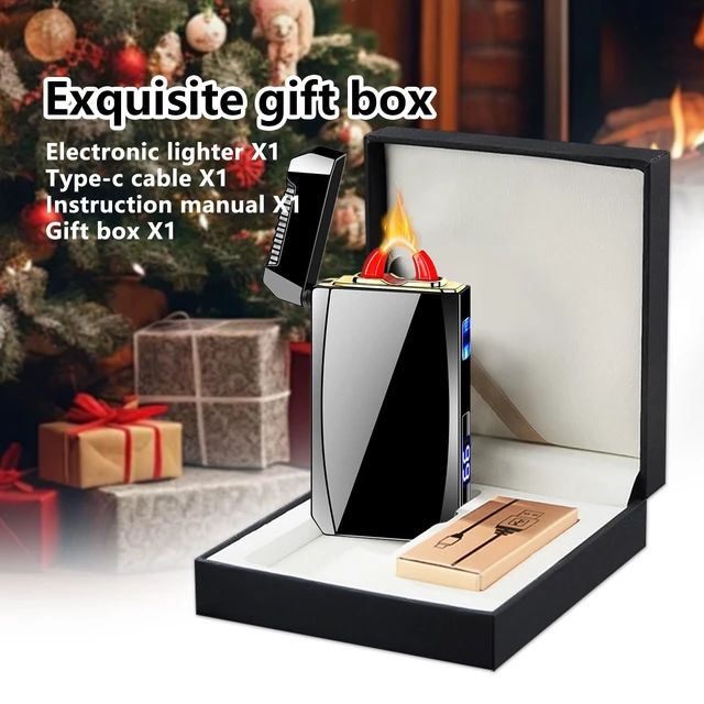 Alt view image 14 of 14 - Rechargeable Electric Lighter USB C Electronic Lighters High Power Flame Arc Plasma Lighter Windproof Camping Lighters with Long Battery Life for Home and Outdoor (Black)