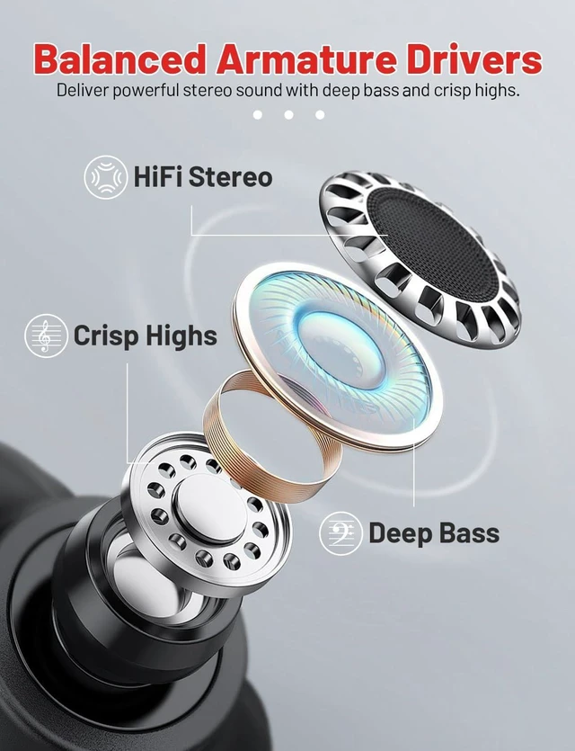 Alt view image 12 of 14 - Neckband Bluetooth Headphones, 200H Long Playtime Wireless Stereo Neckband Earbuds with Microphone, Waterproof Around The Neck Headphones in Ear Headset for Sports/Workout/Office (Black)