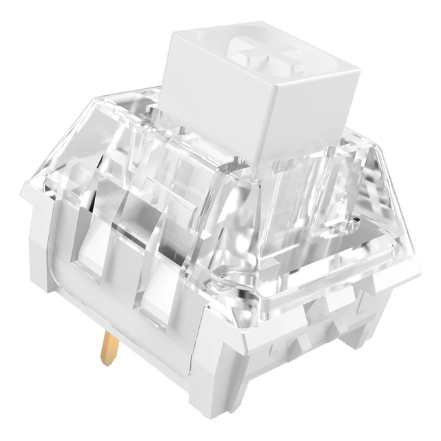 Alt view image 8 of 14 - Kailh Box White Mechanical Keyboard Switches,3-Pin 45gf Clicky/Speed Typing/Gaming/Waterproof Switches(108Pcs,Kailh Box White)