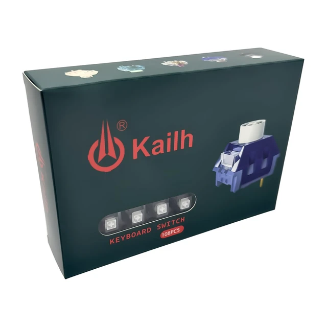 Alt view image 14 of 14 - Kailh Box White Mechanical Keyboard Switches,3-Pin 45gf Clicky/Speed Typing/Gaming/Waterproof Switches(108Pcs,Kailh Box White)