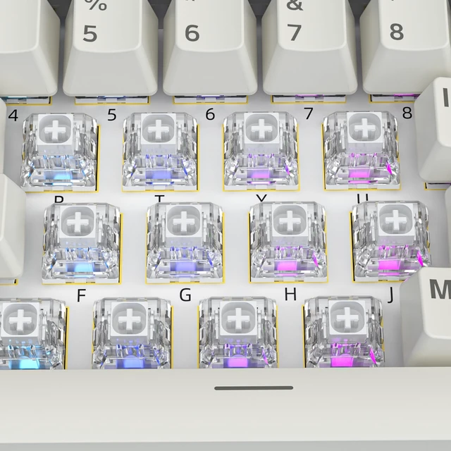 Alt view image 13 of 14 - Kailh Box White Mechanical Keyboard Switches,3-Pin 45gf Clicky/Speed Typing/Gaming/Waterproof Switches(108Pcs,Kailh Box White)