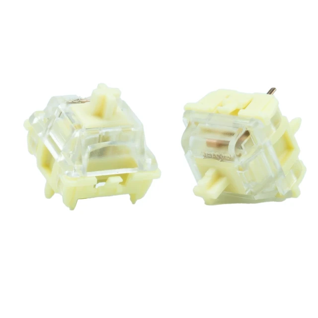 Alt view image 8 of 14 - Jelly Series Keyboard Switches (Yellow,110PCS) | Heavy Tactile,RGB LED,5 Pin,Factory Pre-lubed,Full POM Key Switches,compatible for MX Mechanical Keyboard
