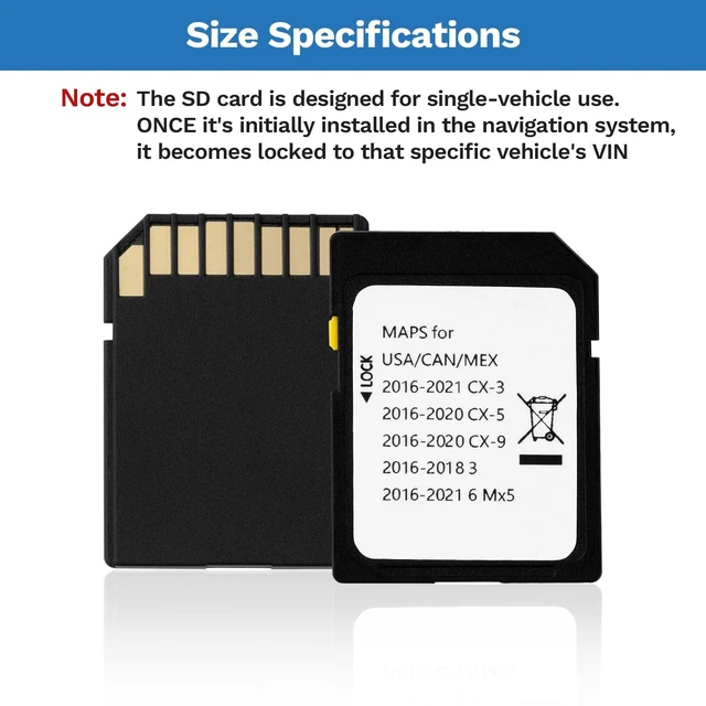 Alt view image 11 of 12 - Navigation SD Card for Mazda CX-5/CX-9 2016-2020, Mazda 3 2014-2018 | for Mazda 6/CX-3/MX-5 2016-2024, Car GPS Navigation System for USA/Canada/Mexico