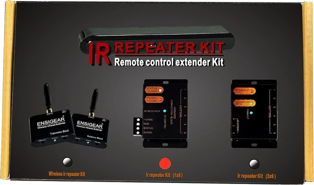 Alt view image 13 of 14 - IR Repeater Kit, ir Repeater System, IR Remote Control Extender,Control 1 to 18Devices.Supports up to 100 Feet, Dual Sensors Receiver