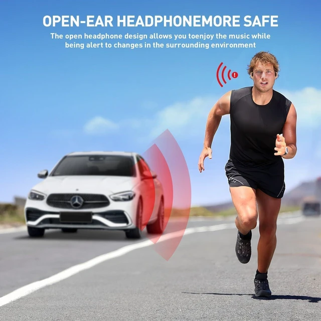 Alt view image 11 of 12 - Swimming Headphones,IPX8 Underwater Swimming Headphone with LED Display,Bone Conduction Swim Headphone Built-in 32G Memory MP3 Player,Open Ear Earphones for Running Cycling
