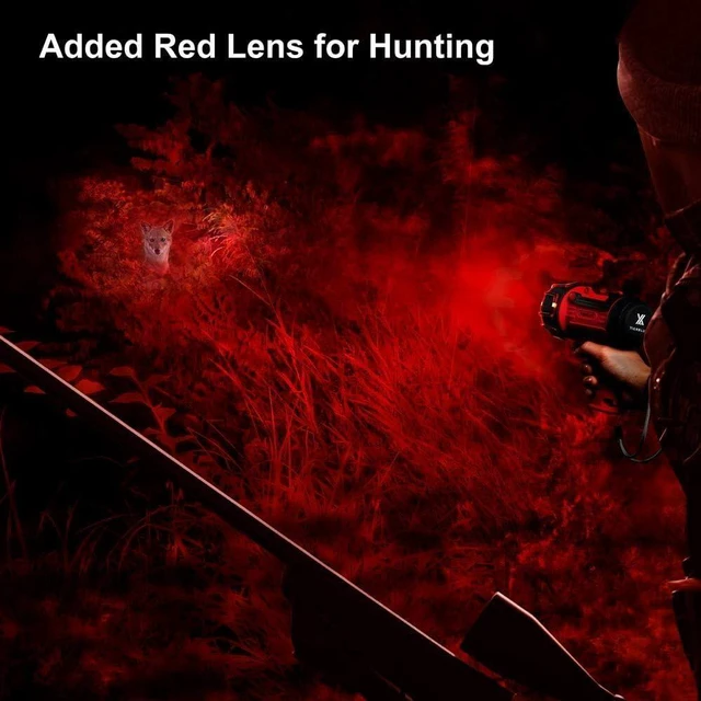 Alt view image 12 of 14 - YIERBLUE Rechargeable Spotlight Flashlight with 2000,000 High Lumen LED, IP67 Waterproof Long Running Spot Light searchlight, Impact Resistant Handheld Spotlight with Foldable Stand and Red Lens