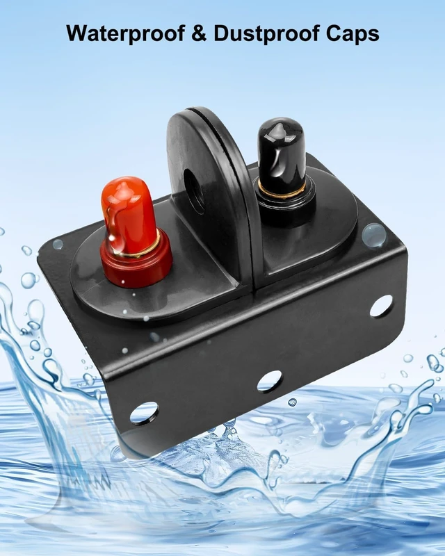 Alt view image 2 of 7 - Battery Jump Post Kit with Cable & Mounting Bracket for Car Truck RV