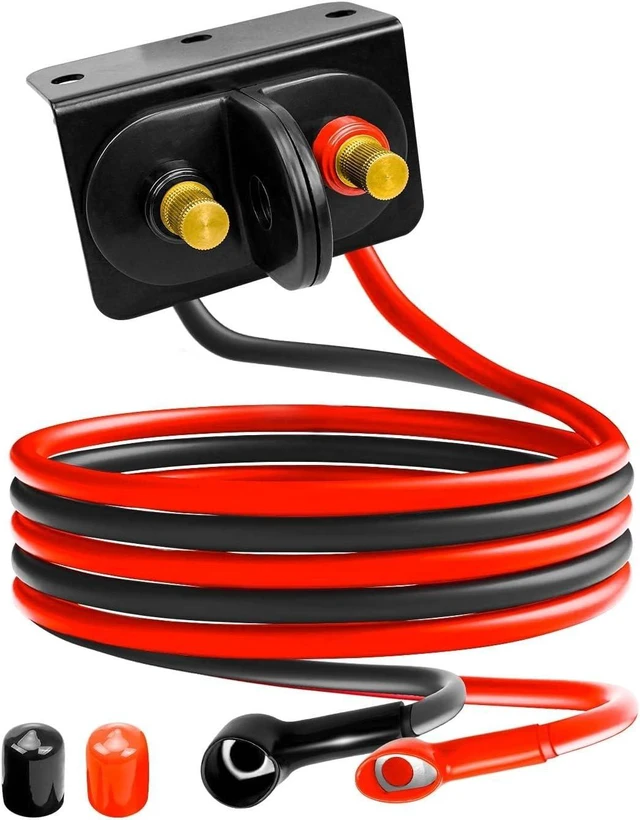 Main image of Battery Jump Post Kit with Cable & Mounting Bracket for Car Truck RV