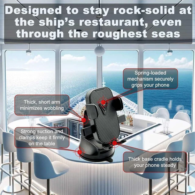 Alt view image 9 of 14 - Boat Phone Mount, Suction Cup Boat Cell Phone Holder Marine Heavy Duty Dash Universal Desk Waterproof Boating Phone Holder for Kayak Sailing Marine Marina for iOS Android Smartphone (2PCS)