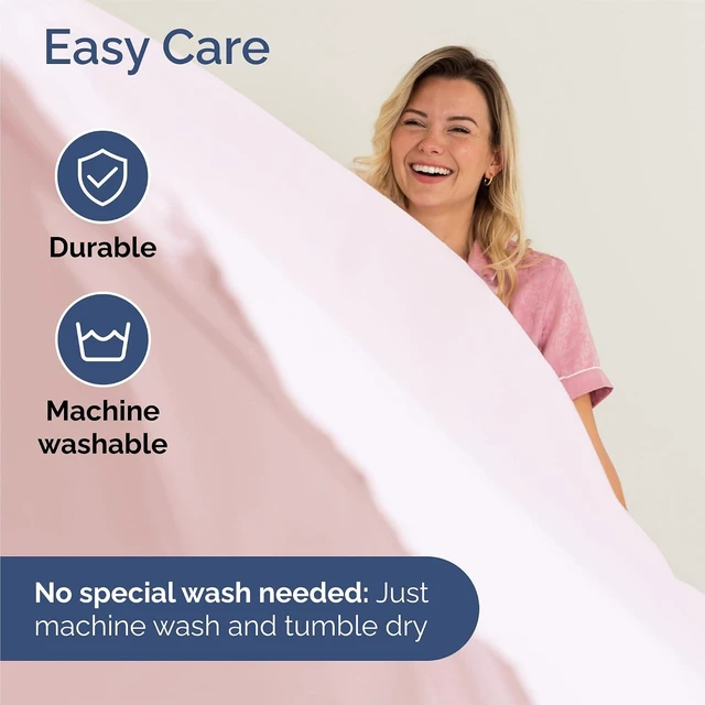 Alt view image 14 of 14 - Queen Size 4 Piece Sheet Set - Comfy Breathable & Cooling Sheets - Hotel Luxury Bed Sheets for Women & Men - Deep Pockets, Easy-Fit, Soft & Wrinkle Free Sheets - Lavender Pink Oeko-Tex Bed Sheet Set