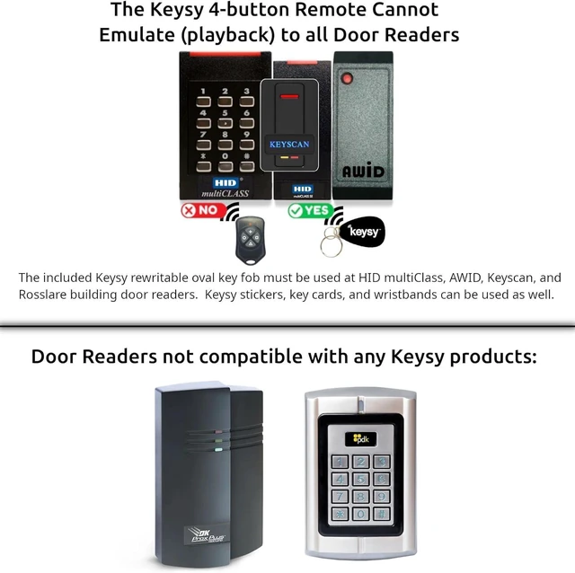 Alt view image 10 of 14 - Keysy RFID Duplicator - Copy Key Fobs and Key Cards (HID Prox, AWID, Indala, ioProx, Rosslare, XceedID, Paradox, CDVI + More) Reader Writer Copier Cloner 125kHz Including (1 Key Fob)
