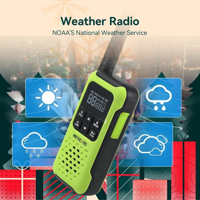Alt view image 11 of 14 - RT49P Waterproof Walkie Talkies, IP67 Floating 2 Way Radio, NOAA Walkie Talkie, 1200mAh Rechargeable AA Batteries, SOS Flashlight Two Way Radio for Skiing Kayaking 2 Pcs