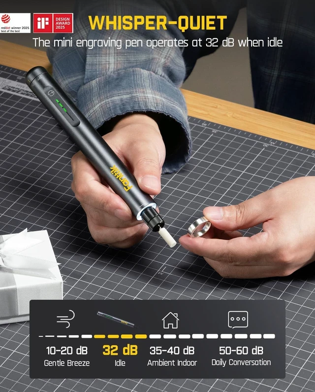 Alt view image 12 of 14 - Fanttik F2 Master Mini Cordless Rotary Tool Kit, NeoPulse Motor, 5 Speed, 25000 RPM, Revostor Hub, 35 Accessories, Engraving Pen, for 3D Printer Sanding, Polishing, Drilling, Carving, DIY Crafts