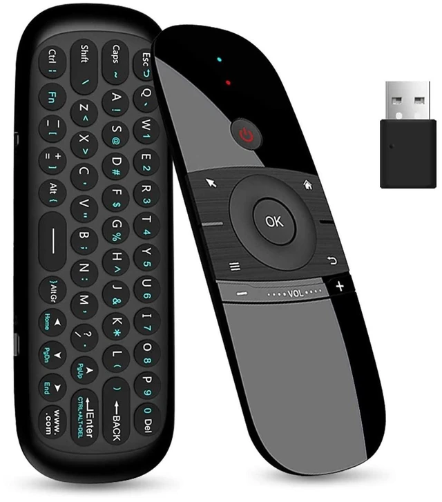 Alt view image 6 of 10 - WeChip W1 Universal TV Remote Air Mouse, Wireless Keyboard Fly Mouse 2.4GHz Connection Air Remote Keyboard Mouse for Android TV Box/PC/Smart TV/Projector/HTPC/All-in-one PC/TV (w1)