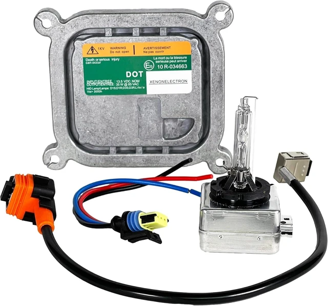 Alt view image 8 of 14 - 10R034663 8A5Z13C170A Xenon HID Headlight Ballast Control Unit with D3S 6000K Bulb OEM Direct Replacement Compatible with Ford Mustang Lincoln MKS MKT MKX