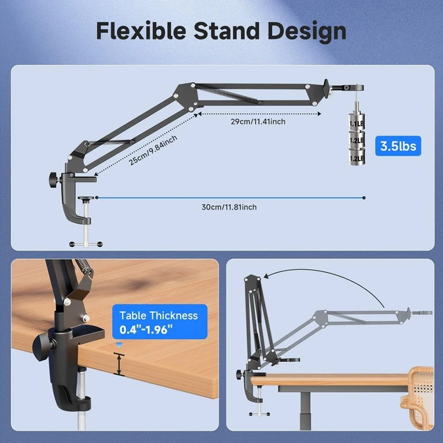 Alt view image 12 of 14 - 5" LCD Digital Microscope, 1000X Magnification Soldering Microscope for Electronics Repair, 1080P Video Camera with 8 Adjustable LED Lights, Type-C PC View, Flexible Stand