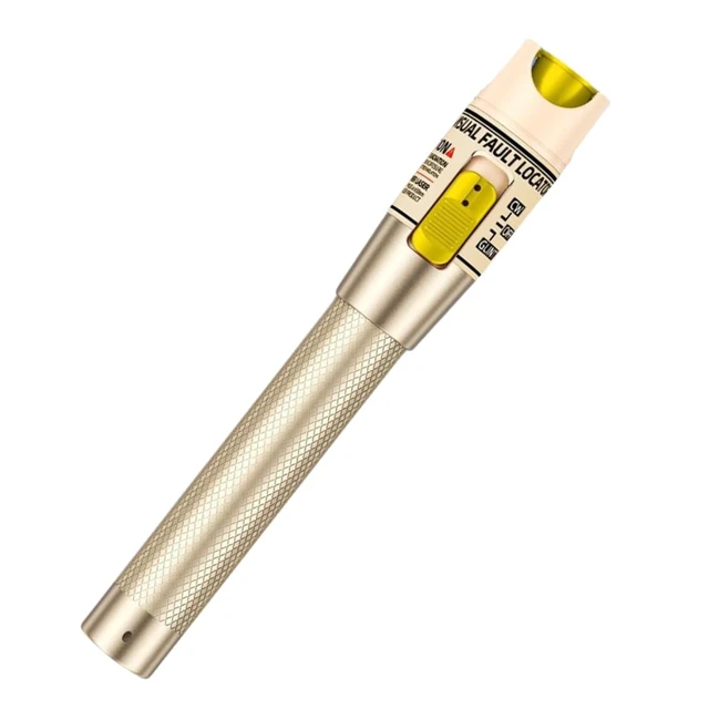 Alt view image 8 of 14 - Visual Fault Locator,100-120KM Fiber Optic Cable Tester Meter VFL Red Light Pen Light Source Testers (100-120KM VFL)