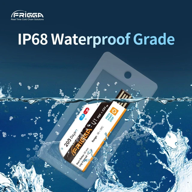 Alt view image 14 of 14 - 10 Pack Temperature Data Logger Disposable Temperature Recorder 28800 Points USB Temperature Loggers Single Use High Accuracy 200 Days Cold Chain Transportation with PDF CSV Report, U1