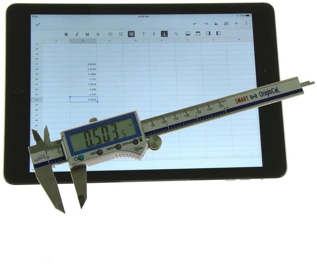 Alt view image 8 of 10 - iGaging Digital Electronic Caliper Absolute Origin Smart Bluetooth Connectivity - IP54 Protection/Extreme Accuracy (100-700-B06)
