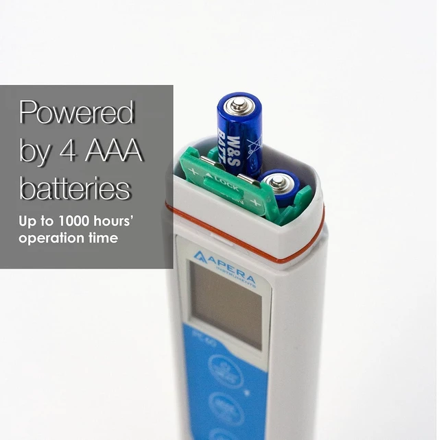 Alt view image 14 of 14 - Apera Instruments, LLC-AI314 Premium Series EC60 Waterproof Conductivity Pocket Tester Kit, ±1% F.S Accuracy, Easy Switch of EC/TDS/Salinity, Replaceable Probe
