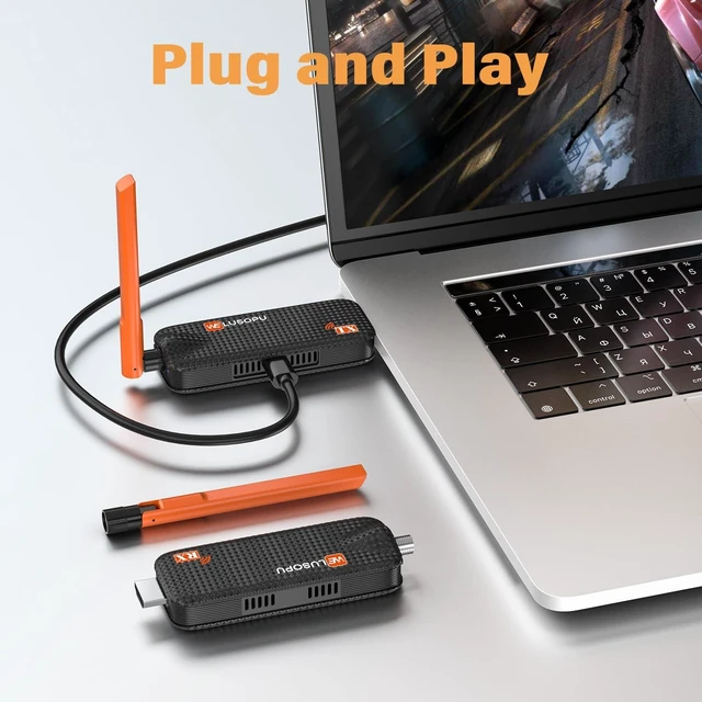 Alt view image 14 of 14 - Wireless HDMI Transmitter and 3 Receivers, Support Up to 6 Receivers, 5.8G WELUSOPU HDMI Wireless Extender Casting Content for PC Laptop Camera Cable Box to Multiple TVs Monitors Projectors -165FT