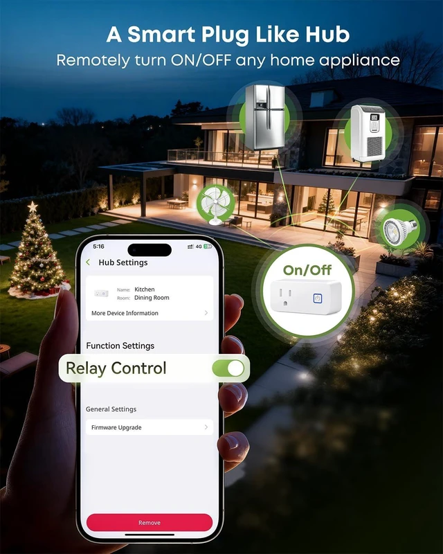 Alt view image 13 of 14 - WiFi Refrigerator Thermometer with Freezer Alarm App, Email & Buzzer Alerts, Power Outage Alert, Pass-Through Hub, 2 Sensors, Ultra-Flat Probe for Home & Kitchen