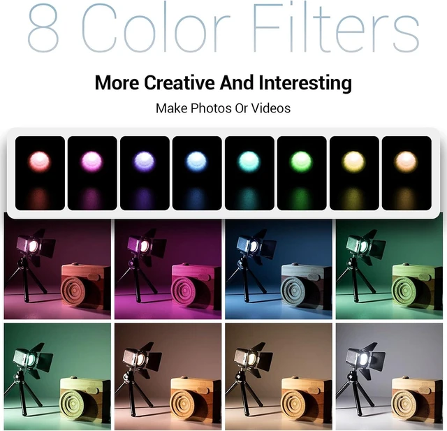 Alt view image 14 of 14 - SmallRig RM01 Mini LED Video Light (3 Pack), Waterproof Portable Lighting Kit with Gels, Barndoor, Diffuser, Dimmable Fill Light 5600K CRI95, Lume Cube Camera Light for Stop Motion, Macro Photography