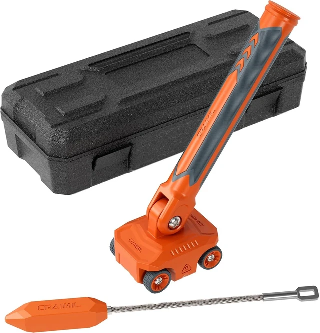 Alt view image 8 of 14 - Magnetic Wire Puller for Electrical Wiring Rare-Earth Magnets, Stainless-Steel Leader for Easy Cable Pulling in Walls & Tight Spaces, Doubles as Stud Finder, Includes High-Quality Hard Plastic Case