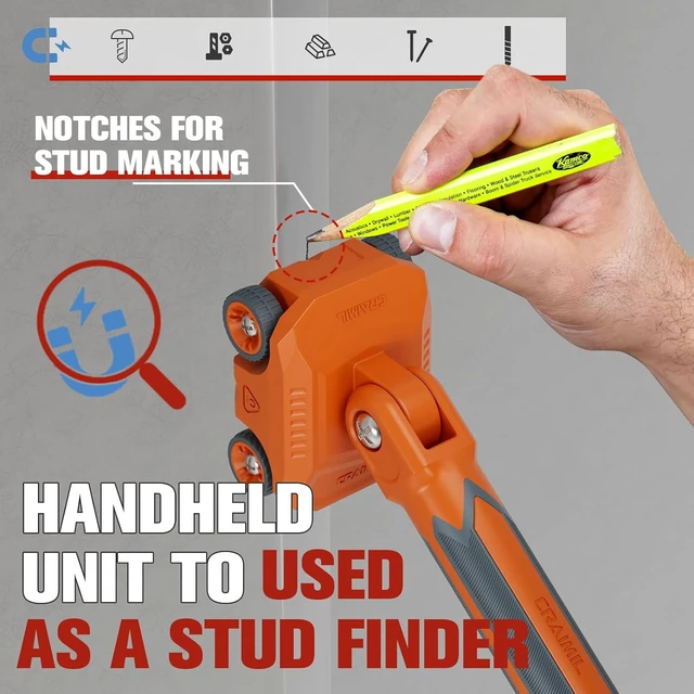 Alt view image 14 of 14 - Magnetic Wire Puller for Electrical Wiring Rare-Earth Magnets, Stainless-Steel Leader for Easy Cable Pulling in Walls & Tight Spaces, Doubles as Stud Finder, Includes High-Quality Hard Plastic Case