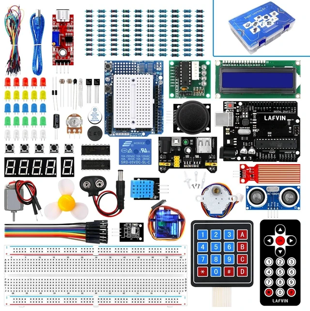 Alt view image 6 of 10 - LAFVIN Project Super Starter Kit for R3 Mega2560 Mega328 Nano with Tutorial Compatible with Arduino IDE