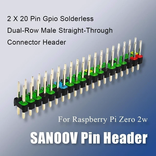 Alt view image 10 of 10 - SANOOV Raspberry Pi Zero 2 W Basic Kit, Pi Zero 2 W Board, Aluminum Heatsink, USB OTG Cable, Mini HDMI-USB Adapter, 40 Pin Header