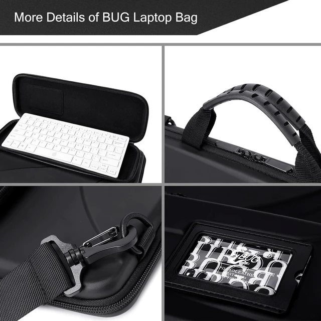Alt view image 11 of 12 - 14.2-15.6 Inch Laptop Sun Shade Bag Chromebook Protective Sleeve Shoulder Bag with Foldable Sun Hood for Working Outside, Hard Shell Case (Patent Pending)