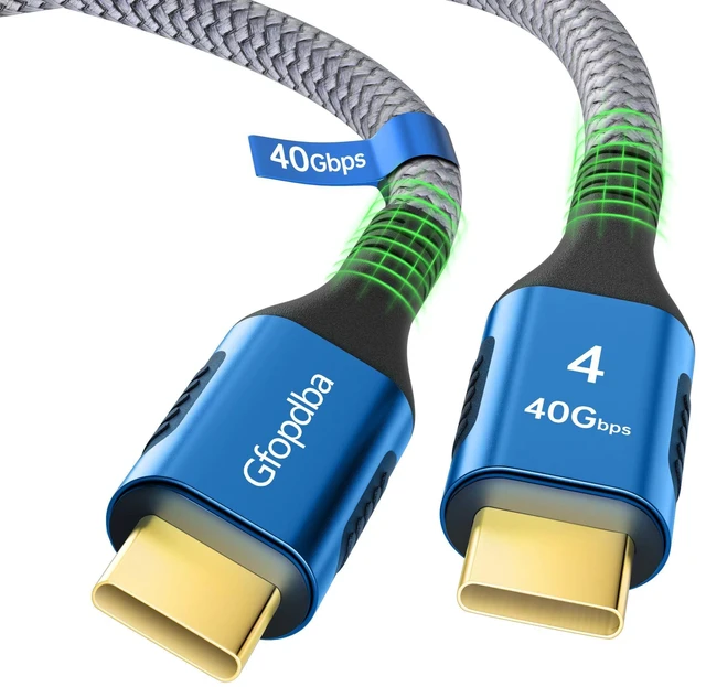 Alt view image 6 of 10 - 40Gbps for Thunderbolt 4 Cable 6.6FT, 240W Charging, 8K@60Hz, 4K@144Hz, USB C Display Cable, USB4 Cable for iPhone 16/15 Series, MacBook Air, iPad, Samsung