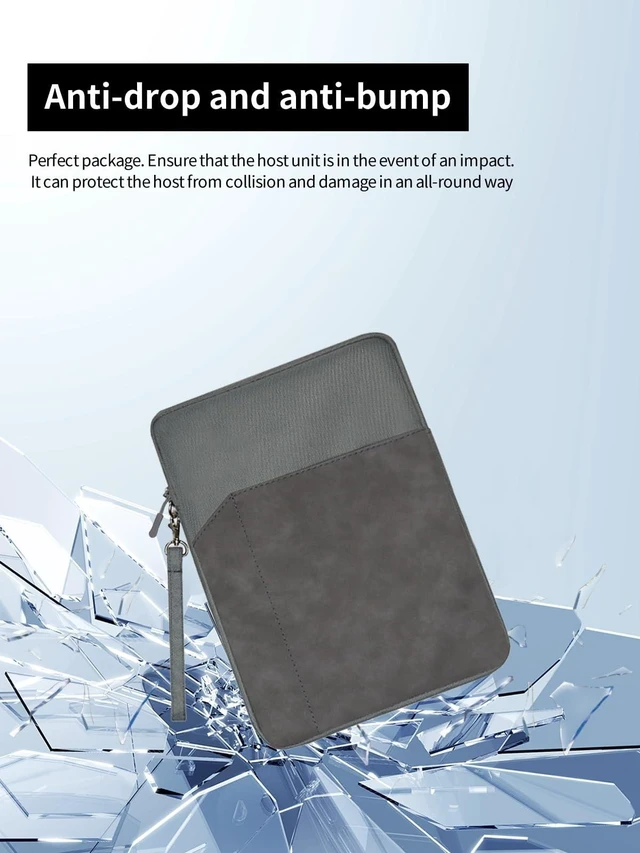 Alt view image 7 of 10 - Tablet Sleeve for Penstar eNote/eNote 2 Paper Tablet 10.3-inch,360 Protective Bag Carrying Case Water-Resistant,Dark Gray.