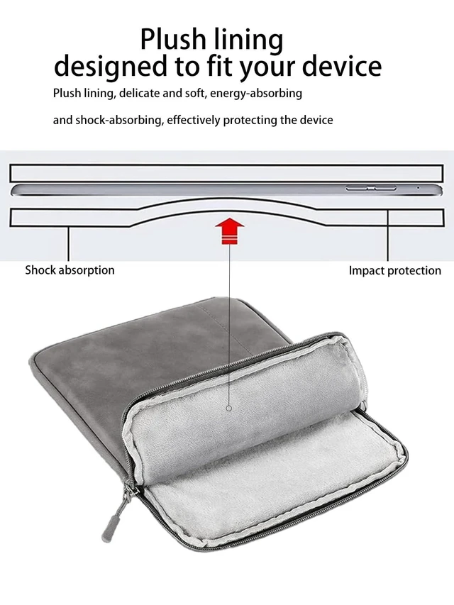 Alt view image 9 of 10 - Tablet Sleeve for Penstar eNote/eNote 2 Paper Tablet 10.3-inch,360 Protective Bag Carrying Case Water-Resistant,Dark Gray.