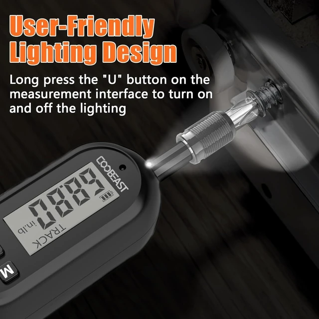 Alt view image 11 of 14 - 38pcs Torque Screwdriver 1.01-106.2 in-lbs/0.11-12 Nm, 1/4 inch Drive Electronic Digital Torque Wrench Set Vibration with Buzzer/LED Notification for Gunsmithing, Scope Mounting