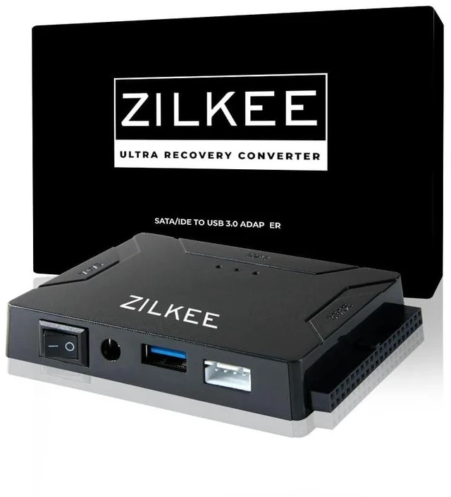 Alt view image 6 of 10 - ZILKEE SATA/IDE to USB 3.0 Hard Drive Adapter - Universal Converter for 2.5/3.5 IDE & SATA HDD/SSD, External Drive Reader with 12V Power Supply, Supports up to 6TB