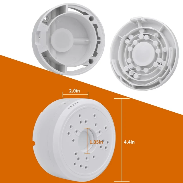 Alt view image 13 of 13 - Universal Junction Box for Bullet Security Camera, Plastic Waterproof Junction Box Mount Bracket, Indoor/Outdoor Wall Ceiling Mount Hide Cable Junction Base Boxes for Arlo and Reolink Solar Panel