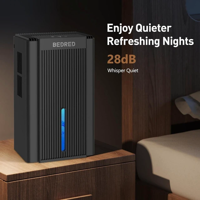 Alt view image 13 of 14 - 95OZ Dehumidifier for Home 1000 Sq.Ft - Quiet with Auto Shut Off & Relaxing 7 Color Ambient Light,Ideal for Livingroom, Bedroom, Basement(Black)