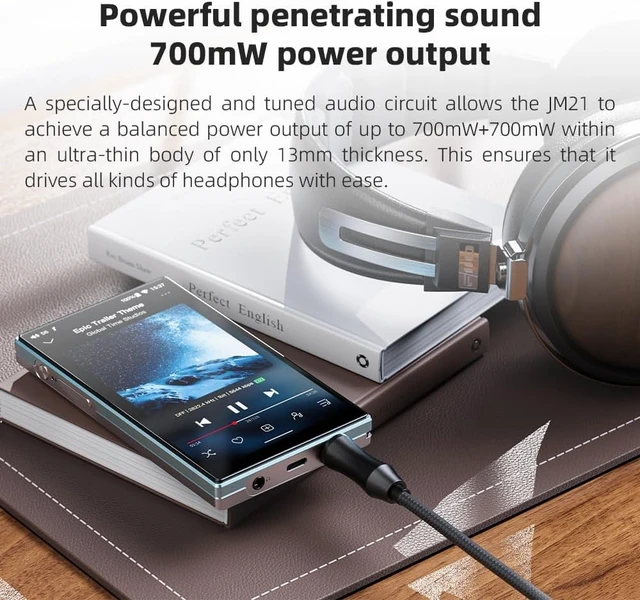 Alt view image 10 of 14 - /FiiO JM21 Android 13 Hi-Res Music Player MP3 with Snapdragon 680, Bluetooth WiFi USB DAC 12.5H Playtime (Black)