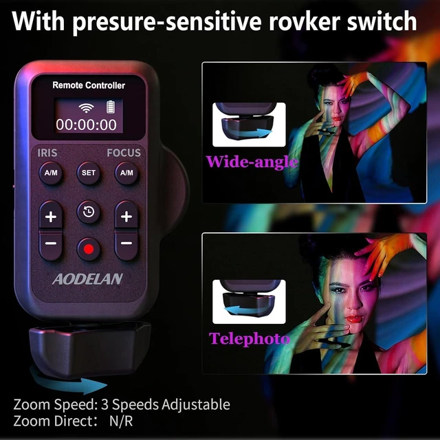 Alt view image 9 of 14 - Wireless Camcorder LANC Remote Control for and Canon with 2.5mm Jack or Remote Jack, Video Zoom, Focus, IRIS and Recording Wireless Remote Controller for Canon Vixia HF G40, G50, G70, G60, XA11