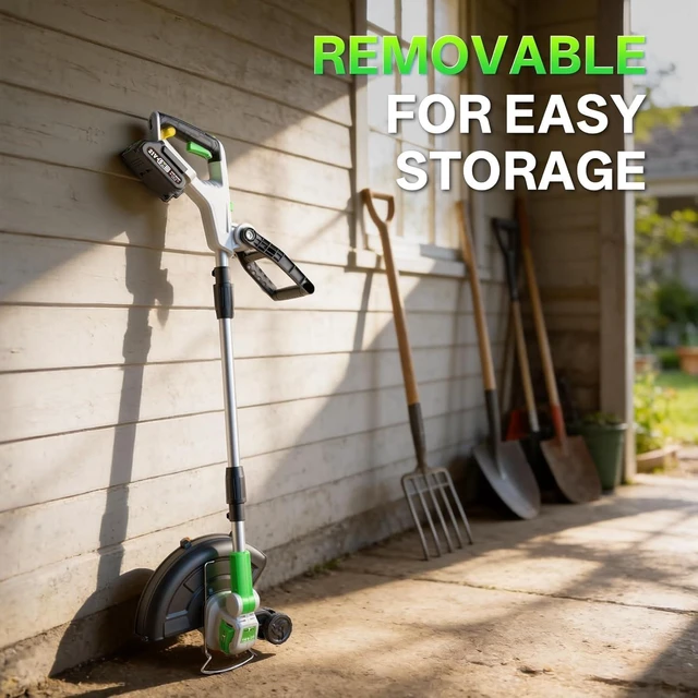 Alt view image 13 of 14 - 12 Inch Electric Weed Wacker Cordless, 2 in 1 Cordless String Trimmer and Edger with Auto Line Feed, 20V Weed Wacker Battery Operated for Garden, Yard with 2 X 2.0 Ah Battery & Charger