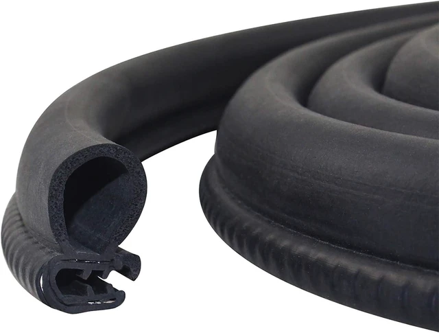 Alt view image 7 of 12 - Automotive Door Weather Stripping 50Ft Car Door Rubber Edge Trim Seal Strip Gasket with Side Car Door Seal for Car Bus Camper Boat RV Truck Doors