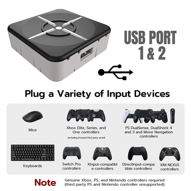 Alt view image 10 of 14 - XIM Matrix Multi-Input Adapter Converter for Xbox Series X/S, PS5, Xbox One, PS4, PC