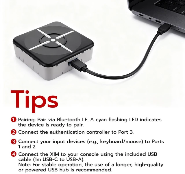 Alt view image 14 of 14 - XIM Matrix Multi-Input Adapter Converter for Xbox Series X/S, PS5, Xbox One, PS4, PC