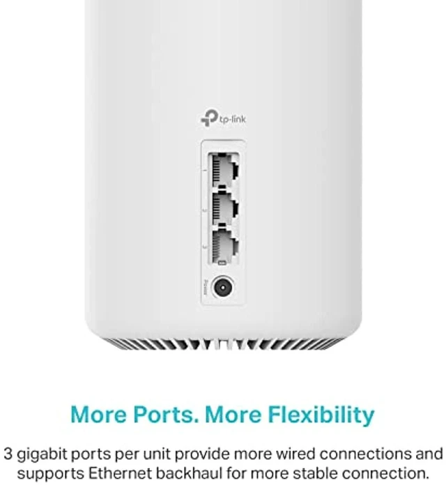 Alt view image 8 of 10 - TP-Link Deco AXE5400 Tri-Band WiFi 6E Mesh System(Deco XE75) - Covers up to 5500 Sq.Ft, Replaces WiFi Router and Extender, AI-Driven Mesh, New 6GHz Band, 2-Pack (DecoXE75(2-pack))