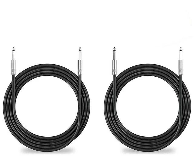 Alt view image 8 of 14 - 2Pack 50 ft 1/4" to 1/4" Speaker Cables, True 12AWG Patch Cords, 1/4 Male Inch DJ/PA Audio Speaker Cable 12 Gauge Wire.