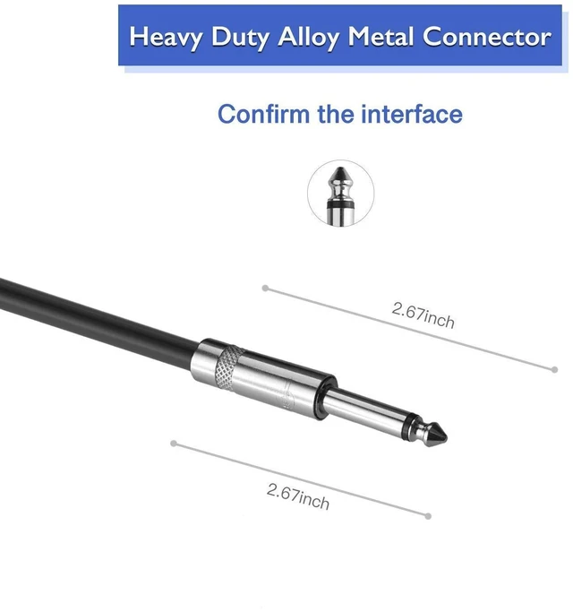Alt view image 11 of 14 - 2Pack 50 ft 1/4" to 1/4" Speaker Cables, True 12AWG Patch Cords, 1/4 Male Inch DJ/PA Audio Speaker Cable 12 Gauge Wire.