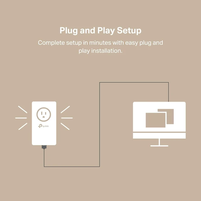 Alt view image 13 of 14 - AV1000 Powerline Ethernet Adapter(TL-PA7017P KIT)- Gigabit Port Plug and Play Extra Power Socket for Additional Devices Ideal for Smart TV